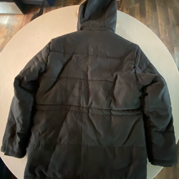 NWT Polar Parka Men's Black Parka with Faux Fur Hood, Zipper Interior Fleece - Picture 11 of 13